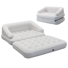 Load image into Gallery viewer, Honeydrill Inflatable Sofa Bed, Air Mattress, Lounge Chair Couch for Camping, 5-in-1, Full, White(Pump Not Included)