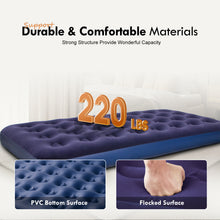 Load image into Gallery viewer, Honeydrill Twin Size Air Mattress Inflatable Bed, Blow Up Mattress Camping Sleeping Pad