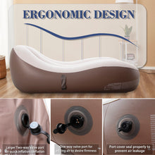 Load image into Gallery viewer, Inflatable Couch, Wave Air Sofa, Beige (No Pump Included)