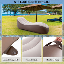 Load image into Gallery viewer, Inflatable Couch, Wave Air Sofa, Beige (No Pump Included)