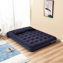 Load image into Gallery viewer, Honeydrill Full Size Inflatable Camping Mattress Flocking Air Bed with Two Pillows and Pump