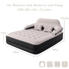 Load image into Gallery viewer, 15" Air Mattress Inflatable Sofa Bed with Soft Pillows, Air Pump Included