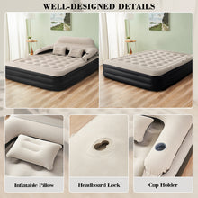Load image into Gallery viewer, 15" Air Mattress Inflatable Sofa Bed with Soft Pillows, Air Pump Included