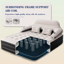 Load image into Gallery viewer, 15" Air Mattress Inflatable Sofa Bed with Soft Pillows, Air Pump Included