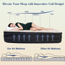 Load image into Gallery viewer, 15" Air Mattress Inflatable Sofa Bed with Soft Pillows, Air Pump Included