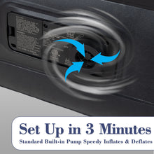 Load image into Gallery viewer, Honeydrill Twin Size Air Mattress 18.5" AirBed Inflatable with Built-In Pump, Gray