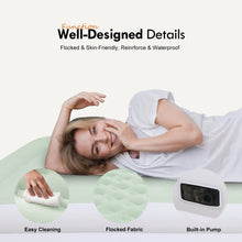 Load image into Gallery viewer, Air Mattress Queen size 18" Airbed Inflatable with Built-in Pump, Light Green