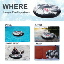 Load image into Gallery viewer, Honeydrill 47" Snow Tube Inflatable Snow Sled with Heavy Duty PVC and Handles