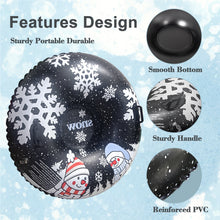 Load image into Gallery viewer, Honeydrill 47" Snow Tube Inflatable Snow Sled with Heavy Duty PVC and Handles