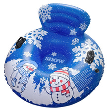 Load image into Gallery viewer, Honeydrill 47" Snow Tube Inflatable Snow Sled with Backrest, Heavy Duty PVC and Handles