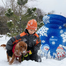 Load image into Gallery viewer, Honeydrill 47" Snow Tube Inflatable Snow Sled with Backrest, Heavy Duty PVC and Handles
