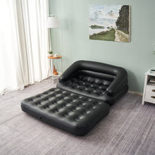 Load image into Gallery viewer, Honeydrill Inflatable Sofa Bed, 5-in-1, Full, Black (Pump Not Included)