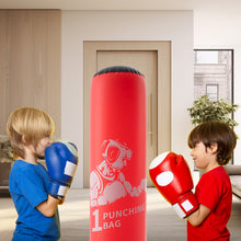Load image into Gallery viewer, Honeydrill Inflatable Punching Bag Boxing Bag for Kids, Red