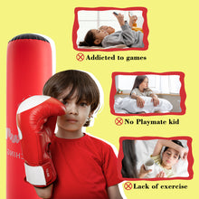 Load image into Gallery viewer, Honeydrill Inflatable Punching Bag Boxing Bag for Kids, Red