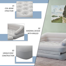 Load image into Gallery viewer, Honeydrill Inflatable Sofa Bed, Air Mattress, Lounge Chair Couch for Camping, 5-in-1, Full, White(Pump Not Included)