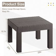 Load image into Gallery viewer, DIMAR GARDEN Outdoor Resin Coffee Table, Mocha