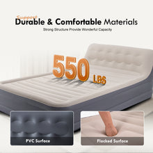 Load image into Gallery viewer, Air Mattress 18"  Queen Size with Headboard and Built-in Pump