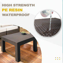 Load image into Gallery viewer, DIMAR GARDEN Outdoor Resin Coffee Table, Mocha