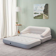 Load image into Gallery viewer, Honeydrill Inflatable Sofa Bed, Air Mattress, Lounge Chair Couch for Camping, 5-in-1, Full, White(Pump Not Included)