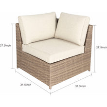 Load image into Gallery viewer, SICILY Fully Assembled Outdoor Wicker Sectional Sofa Set 05 - 11 PCS