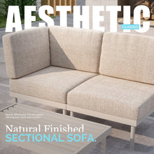 Load image into Gallery viewer, Outdoor Aluminium Sectional Sofa Component - L&R Arm Sofa