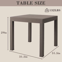 Load image into Gallery viewer, DIMAR GARDEN Outdoor Resin Dining Set - 4 Person