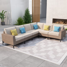 Load image into Gallery viewer, SICILY II Outdoor Wicker Sectional Sofa Set 03 - 6 PCS