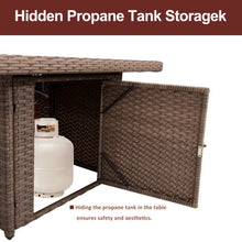 Load image into Gallery viewer, SICILY Outdoor Propane Gas Fire Pit Table, 43 inch 50,000 BTU Fire Pits