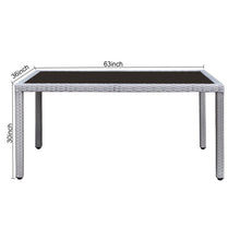 Load image into Gallery viewer, ARUBA Outdoor Wicker Dining Set - 6 Person