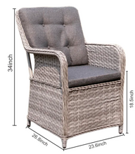 Load image into Gallery viewer, ARUBA Outdoor Wicker Dining Set - 6 Person