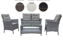 Load image into Gallery viewer, TENAYA 4 PCS Outdoor Conversational Set - Large