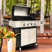 Load image into Gallery viewer, PROME G410 Propane Gas Grill - 4 Burners + Side Burner