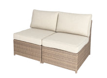 Load image into Gallery viewer, SICILY Fully Assembled Outdoor Wicker Sectional Sofa Component - Two Armless Sofa