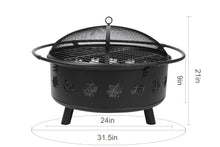 Load image into Gallery viewer, PROME 32" Outdoor Fire Pit size