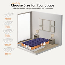 Load image into Gallery viewer, Honeydrill Twin Size Air Mattress Inflatable Bed, Blow Up Mattress Camping Sleeping Pad
