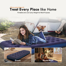 Load image into Gallery viewer, Honeydrill Twin Size Air Mattress Inflatable Bed, Blow Up Mattress Camping Sleeping Pad
