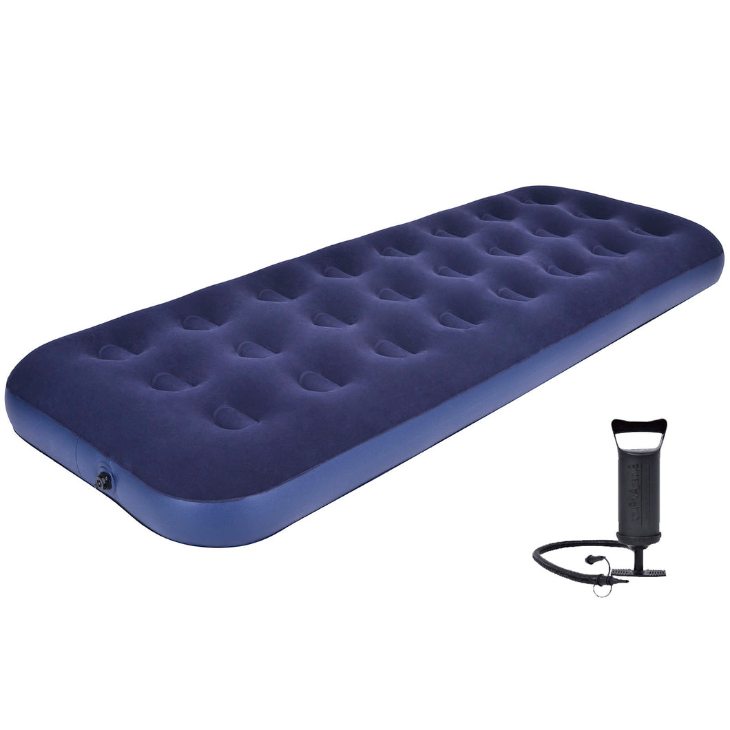 Honeydrill Single Size Inflatable Camping Mattress Flocking Air Bed