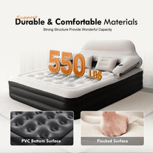 Load image into Gallery viewer, Honeydrill 15" Air Mattress with Headboard, Airbed Inflatable Couch with Pump
