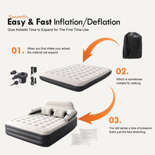 Load image into Gallery viewer, Honeydrill 15" Air Mattress with Headboard, Airbed Inflatable Couch with Pump
