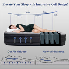 Load image into Gallery viewer, 18.5&quot; Air Mattress AirBed Inflatable with Built-In Pump
