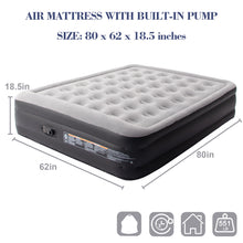Load image into Gallery viewer, 18.5&quot; Air Mattress AirBed Inflatable with Built-In Pump

