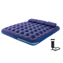 Load image into Gallery viewer, Honeydrill Inflatable Camping Mattress Flocking Air Bed with Pump, King
