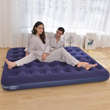 Load image into Gallery viewer, Honeydrill Inflatable Camping Mattress Flocking Air Bed with Pump, King
