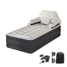 Load image into Gallery viewer, Air Mattress 15&quot; Twin Size with Headboard, Airbed Inflatable Couch with Pump
