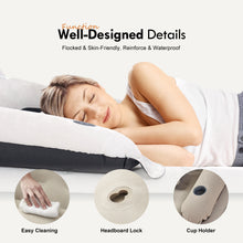 Load image into Gallery viewer, Air Mattress 15&quot; Twin Size with Headboard, Airbed Inflatable Couch with Pump
