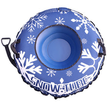 Load image into Gallery viewer, Honeydrill 47" Winter Snow Tube Heavy Duty Inflatable Snow Sled with Canvas Cover and 2 Handles
