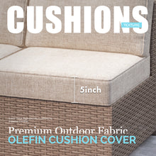 Load image into Gallery viewer, SICILY II Outdoor Wicker Sectional Sofa Component - L&amp;R Arm Sofa
