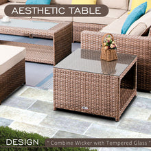 Load image into Gallery viewer, SICILY Fully Assembled Outdoor Wicker Sectional Sofa Component - Small Coffee Table

