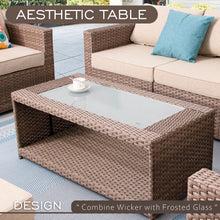 Load image into Gallery viewer, SICILY Fully Assembled Outdoor Wicker Sectional Sofa Component - Large Coffee Table
