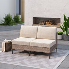 Load image into Gallery viewer, SICILY II Outdoor Wicker Sectional Sofa Component - Two Armless Sofa
